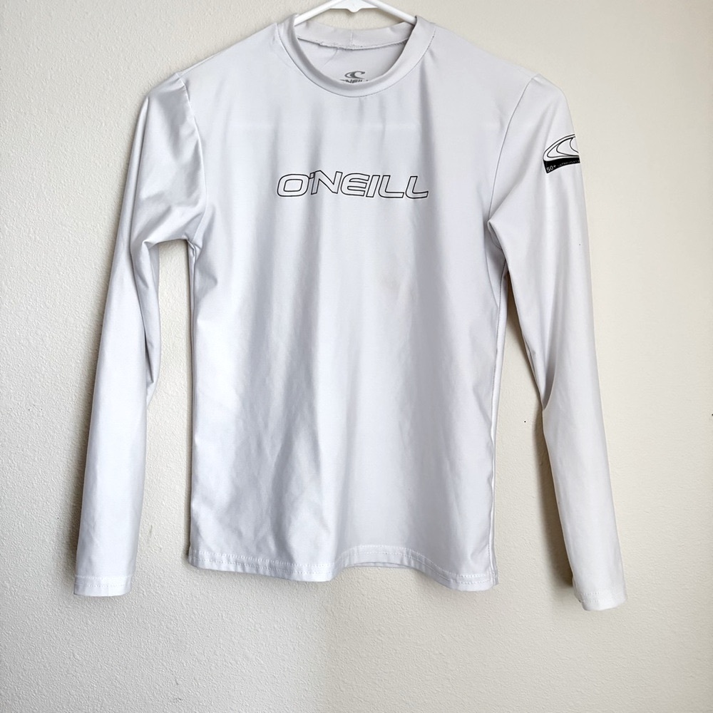 O'Neill Kid's White Rashguard Size 10